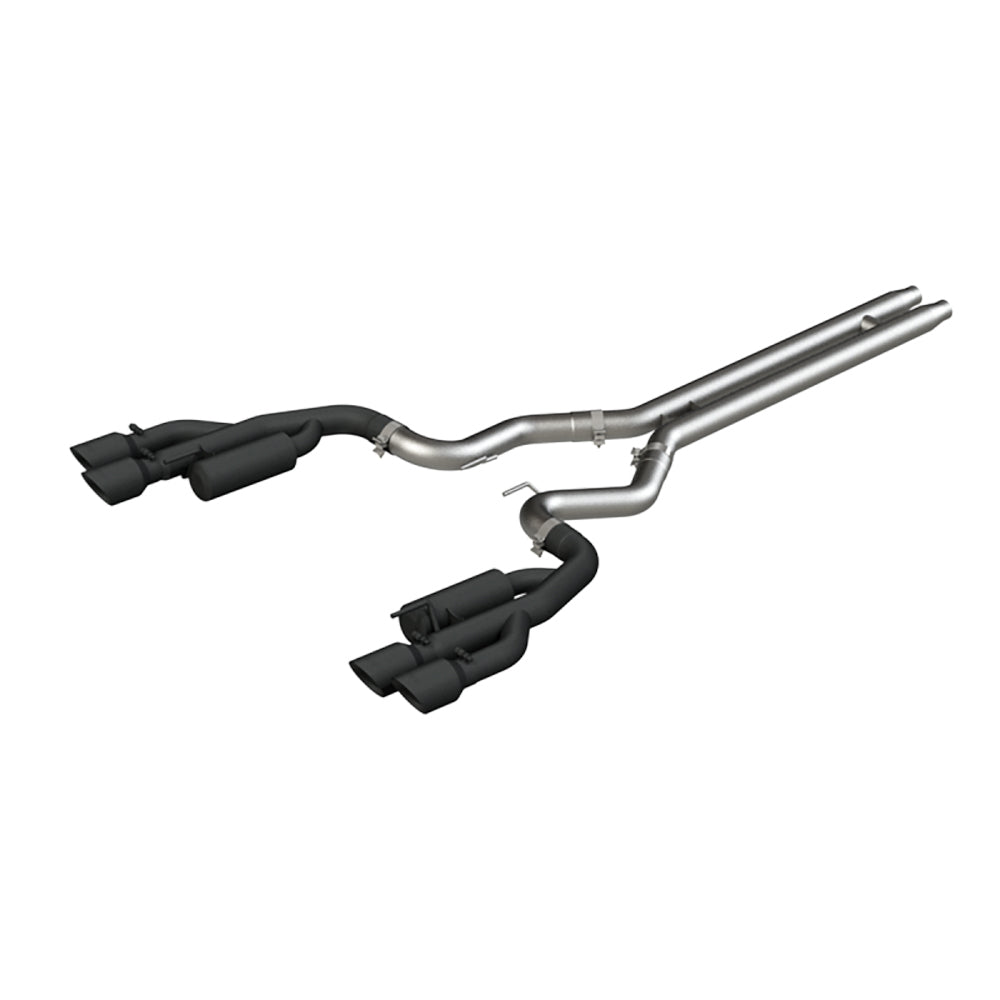 Mbrp, Inc 18- Mustang 5.0L 3in Ca t Back Exhaust Quad Dual MPN MBRS7207BLK For Ford Mustang 2018-21
