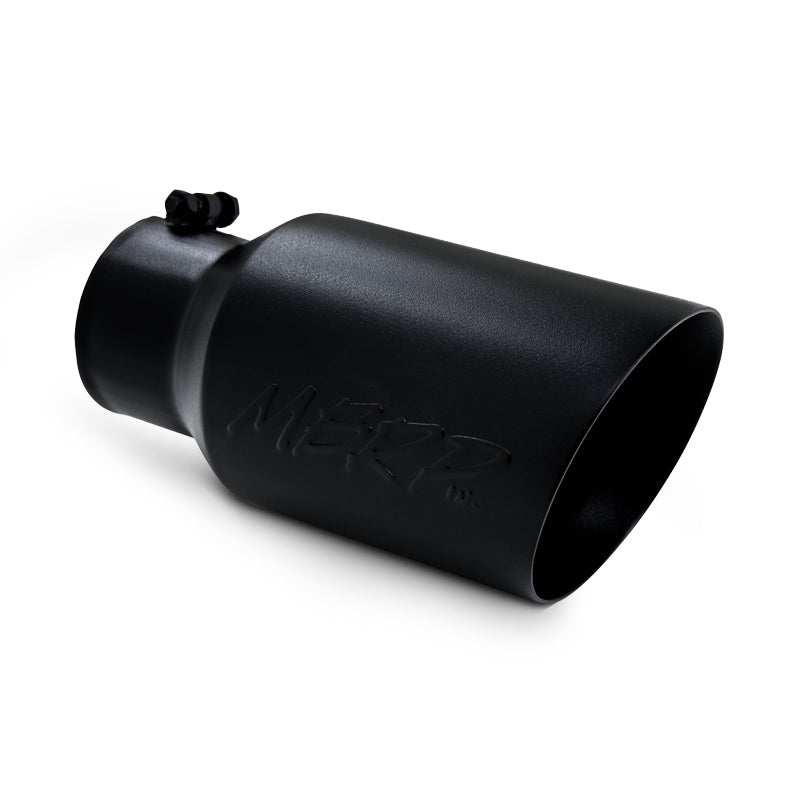 Mbrp, Inc Tip 6in O.D. Dual Wall A ngled 4in inlet MPN MBRT5072BLK