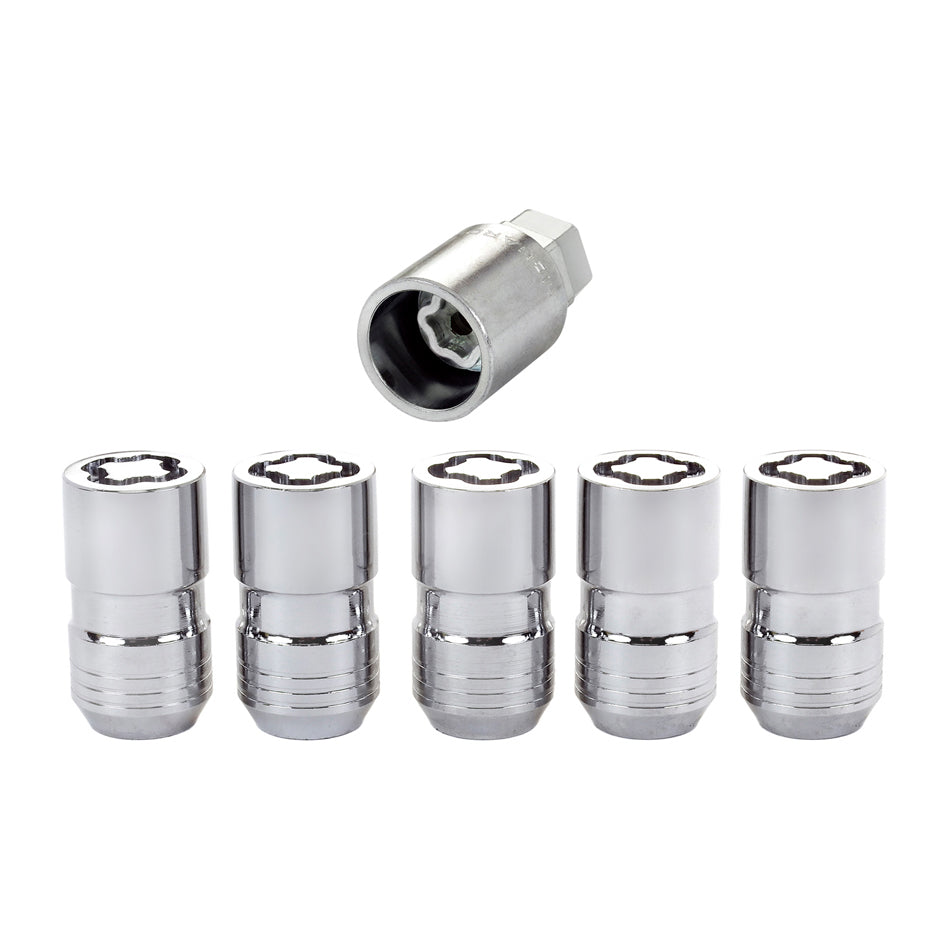 MCGARD Wheel Locks 5Pcs. 18- Jeep JL 14mm x1.5 Chrome MCG24515