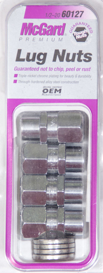 MCGARD LUG NUT 1/2 PRO-STOCK OPEN END (4) MCG60127
