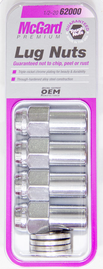 MCGARD LUG NUT 1/2 LONG SHANK (4) MCG62000
