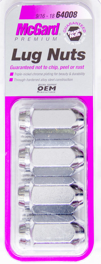 MCGARD Lug Nuts 9/16-18 4 Pack MCG64008