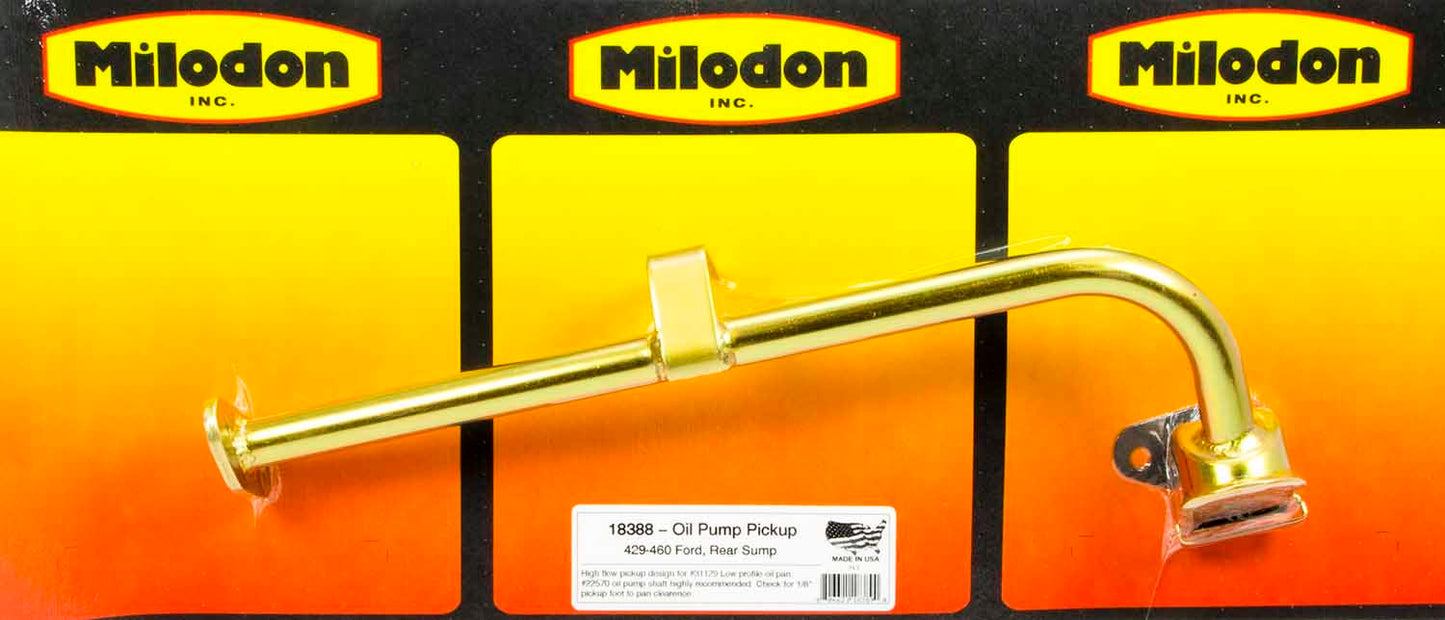 Milodon Oil Pump Pick-Up MPN MIL18388 For Ford Pickup