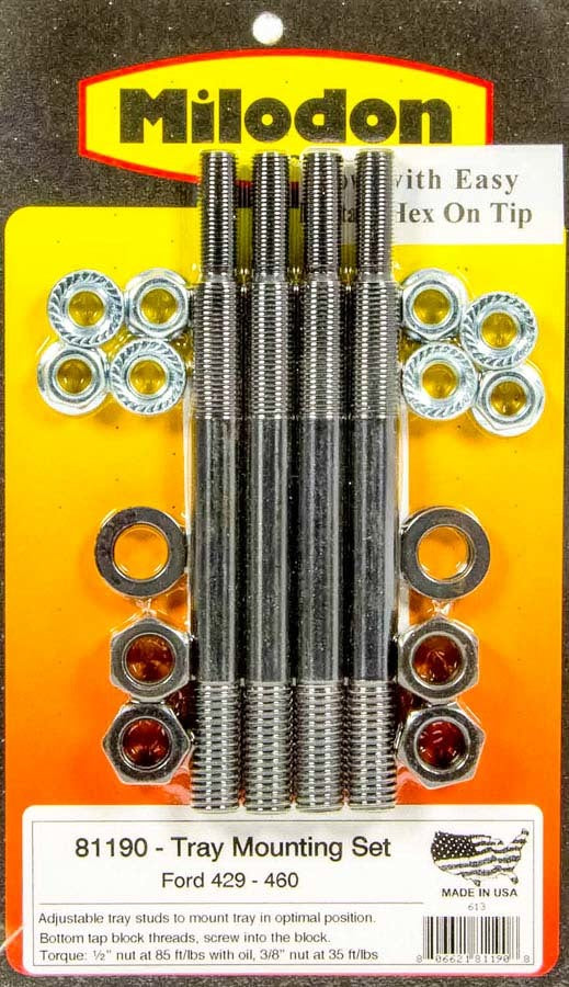 Milodon BBF Windage Tray Installation Kit MPN MIL81190 For Ford