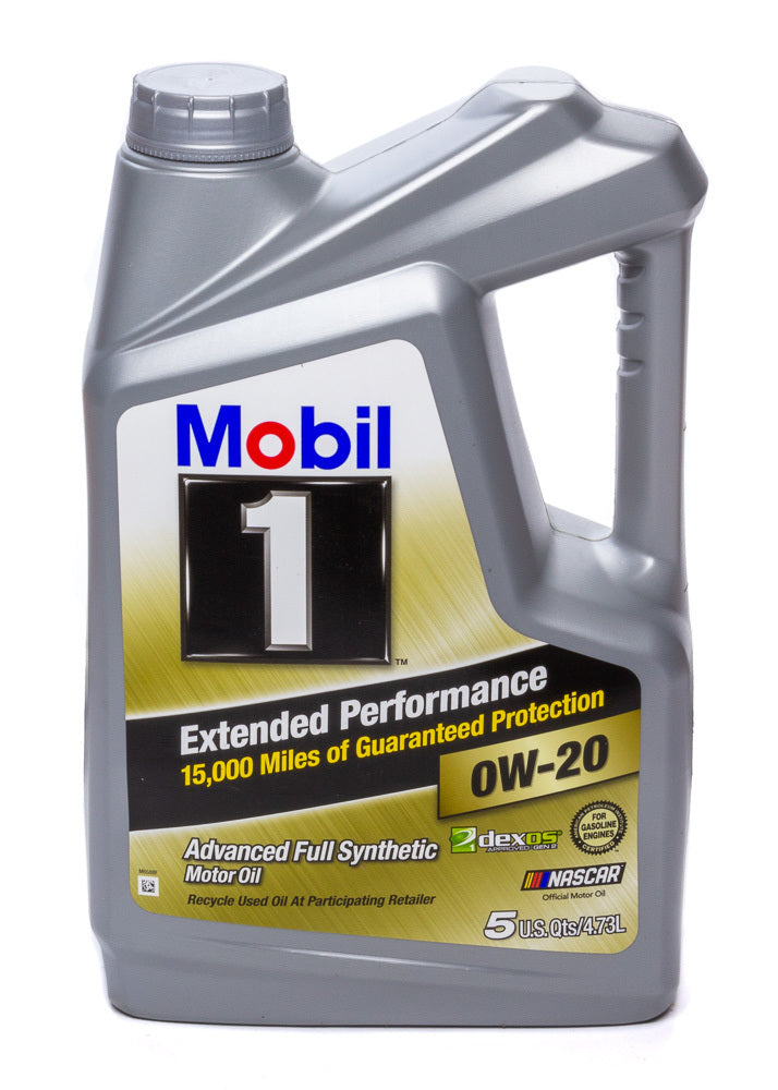 MOBIL 1 0w20 EP Oil 5 Qt Bottle Dexos MOB120903-1