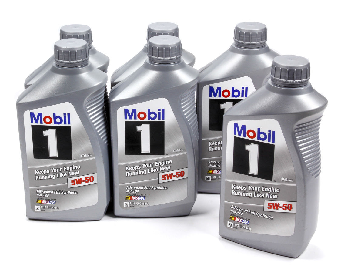 MOBIL 1 5w50 Synthetic Oil Case 6x1 Qt. FS X2 MOB122075