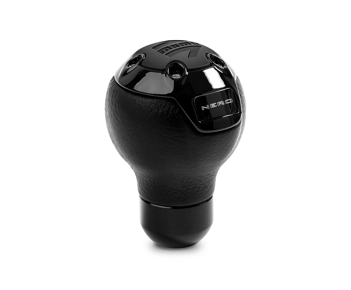 MOMO AUTOMOTIVE ACCESSORIES Nero Shift Knob Leather MOMNERBK1
