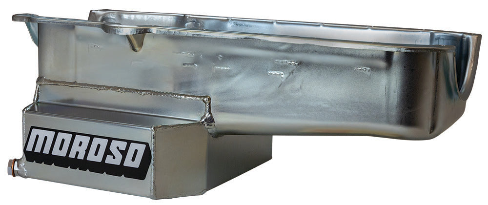 Moroso SBC RR 7qt Oil Pan w/RH Dipstick 86-Up MPN MOR21815 For Chevy