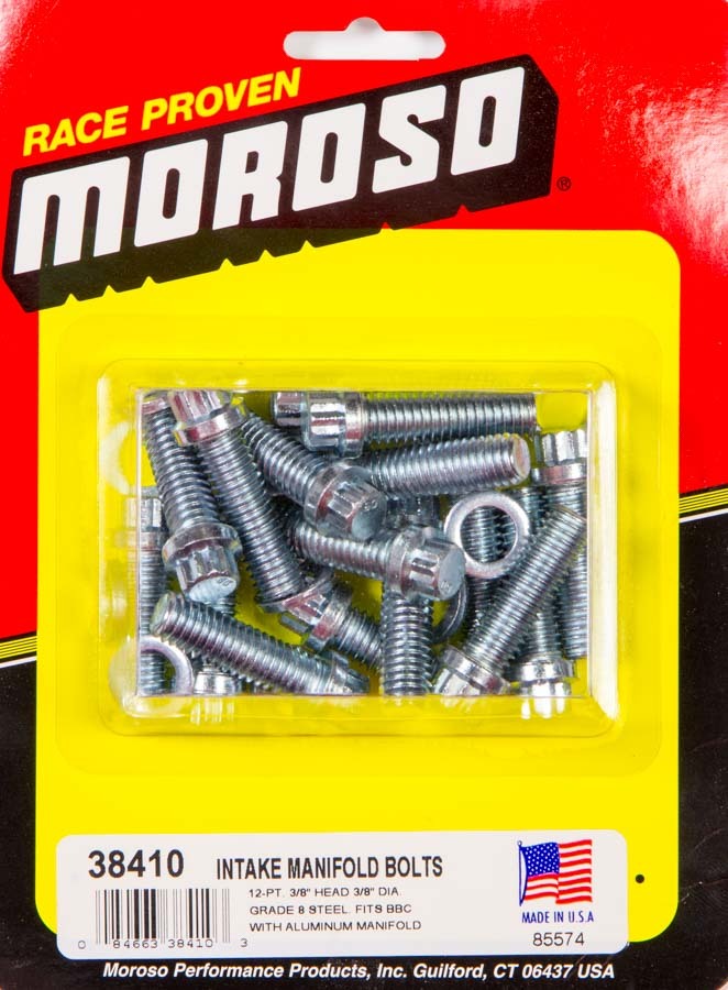 Moroso Bb Chevy Intake Bolts MPN MOR38410 For Chevy