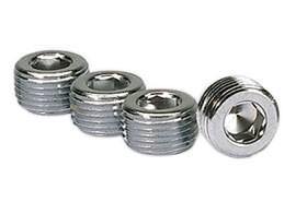 MOROSO 3/8in. NPT Chrome Pipe Plug 4 Per Package MOR39152