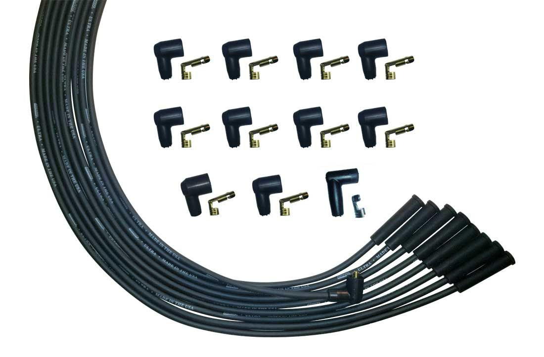 Moroso Ultra Plug Wire Set Universal V8 Black MPN MOR51002 For Universal use