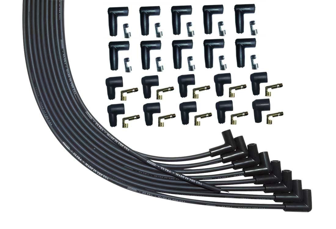 Moroso Ultra Plug Wire Set Universal V8 Black MPN MOR51005 For Universal use