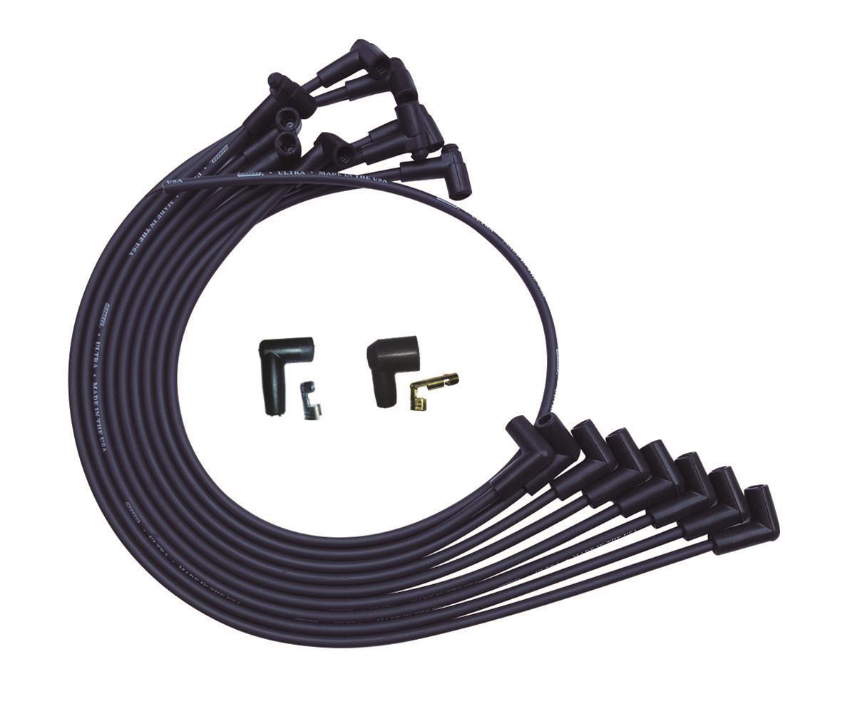 Moroso Ultra Plug Wire Set SBC Over V/C Black MPN MOR51025 For Chevy