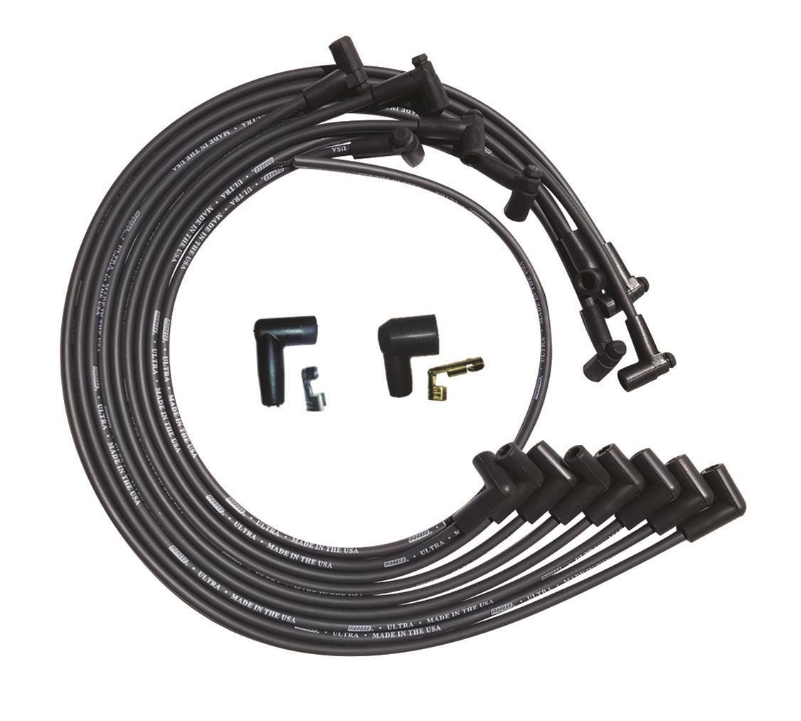 Moroso Ultra Plug Wire Set SBC Under V/C Black MPN MOR51028 For Chevy