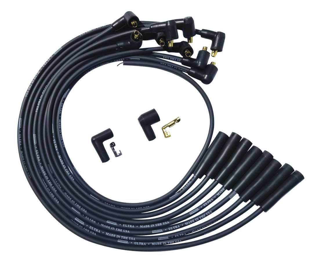Moroso Ultra Plug Wire Set BBC Over V/C Black MPN MOR51041 For Chevy