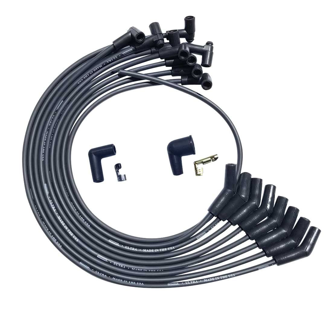Moroso Ultra Plug Wire Set BBC Over V/C Black MPN MOR51042 For Chevy