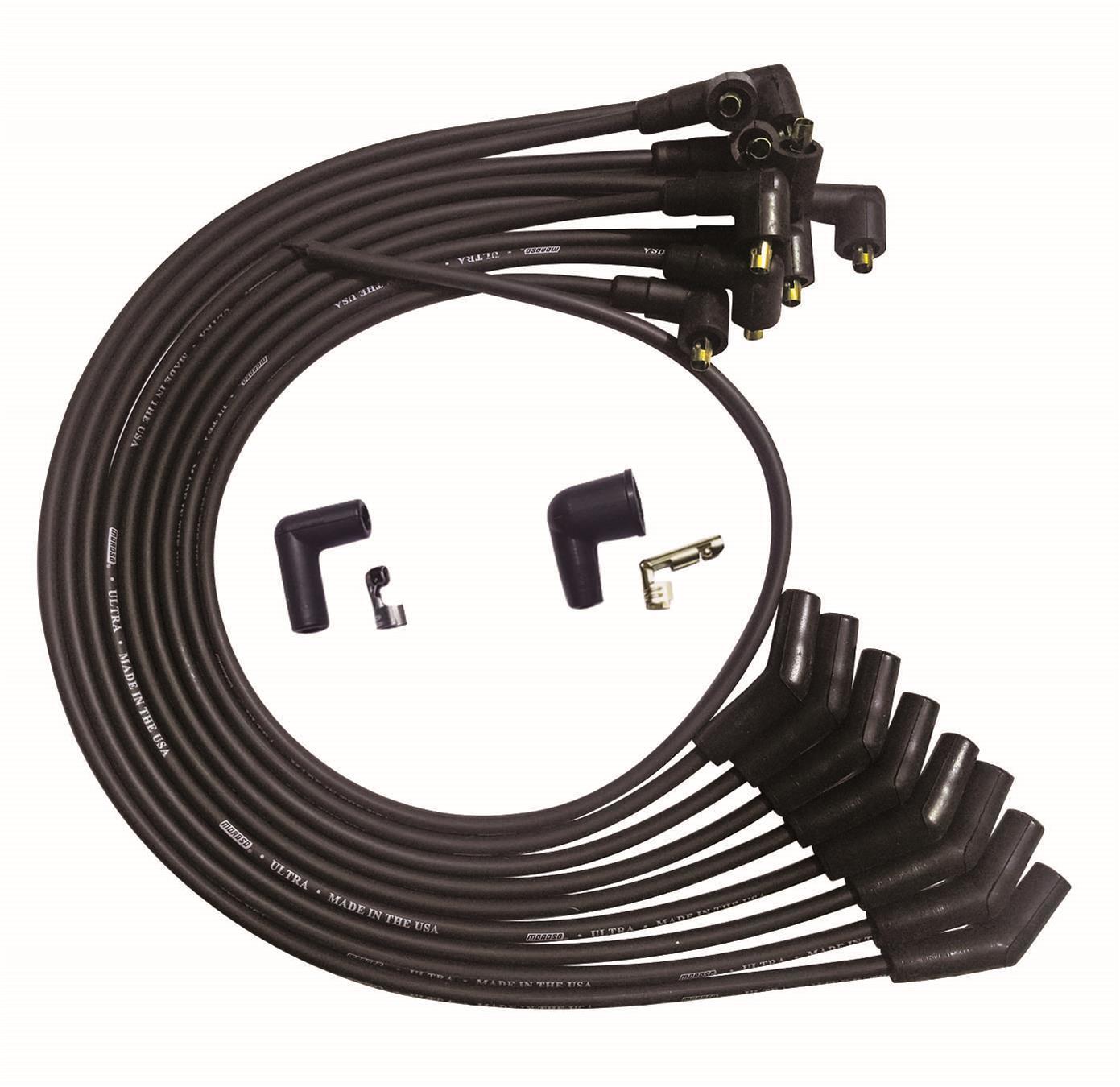 MOROSO Ultra Plug Wire Set SBF 351W Black MOR51073