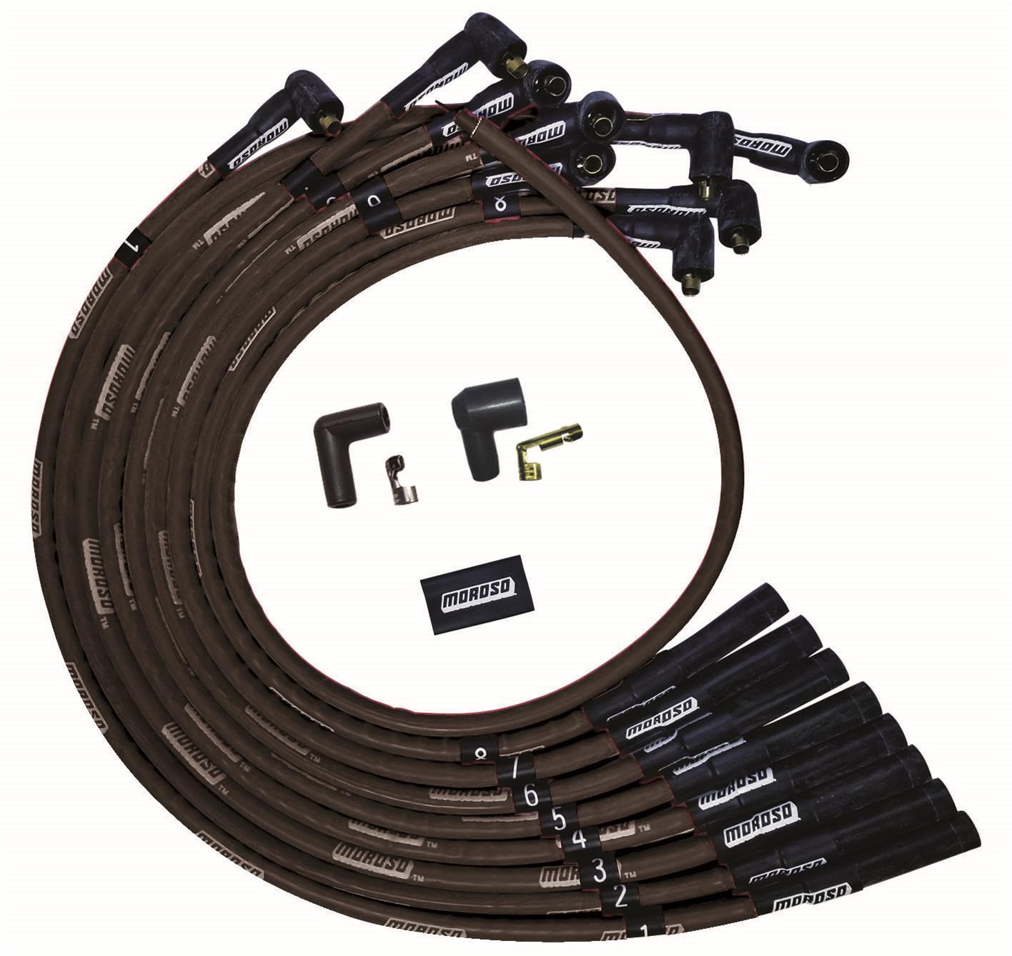 MOROSO Ultra Plug Wire Set BBC Over V/C Black MOR51541