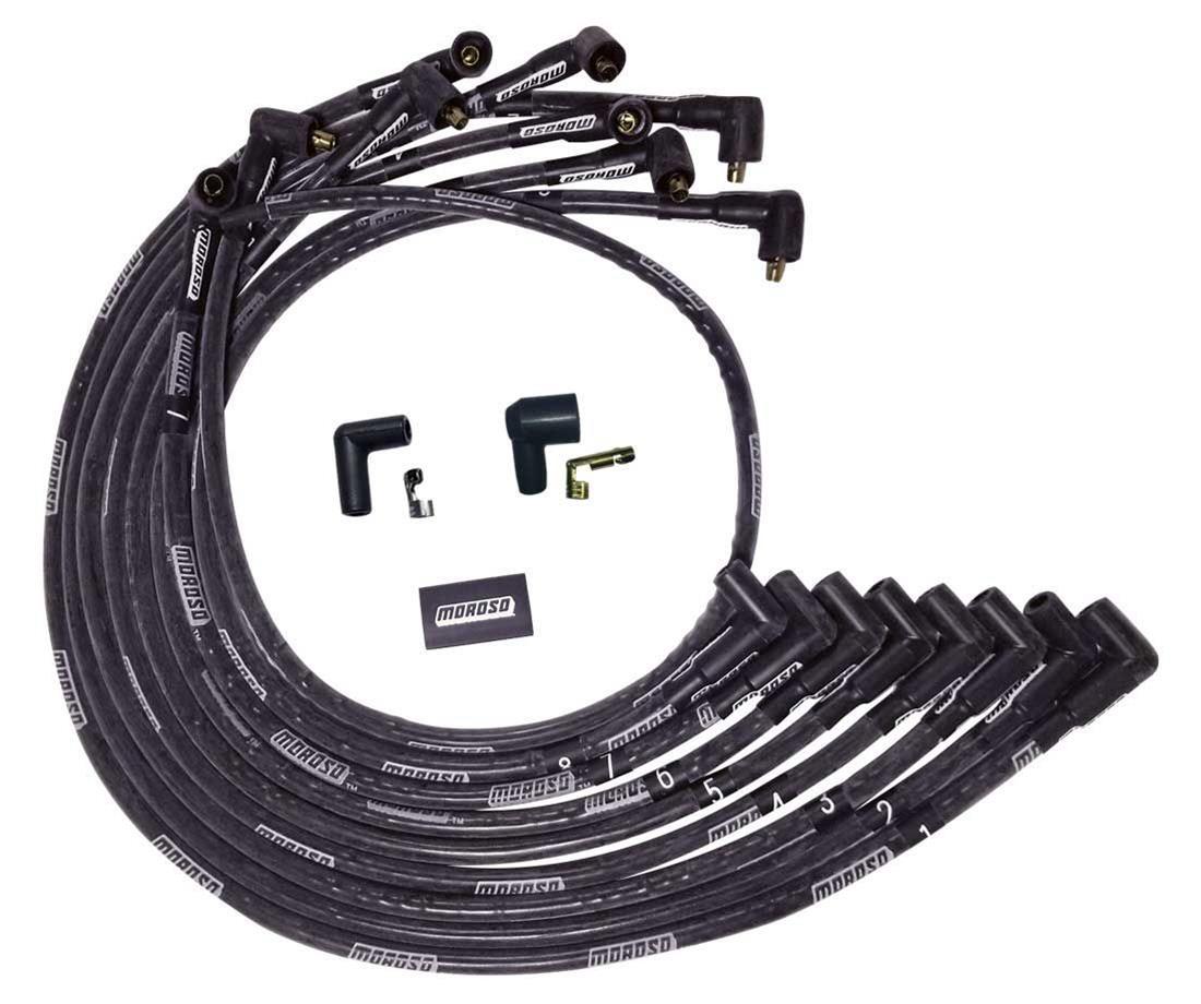 MOROSO Ultra Plug Wire Set BBC Under V/C Black MOR51544