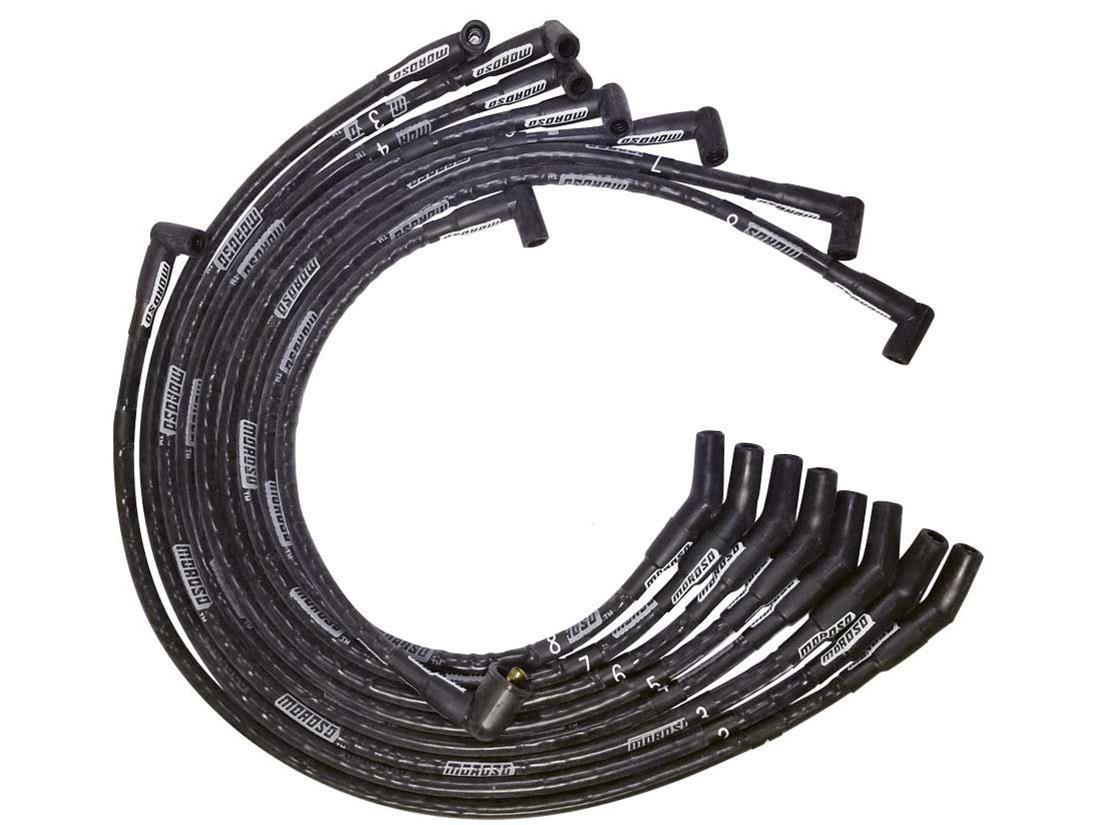Moroso Ultra Plug Wire Set BBF Black MPN MOR51574 For Ford