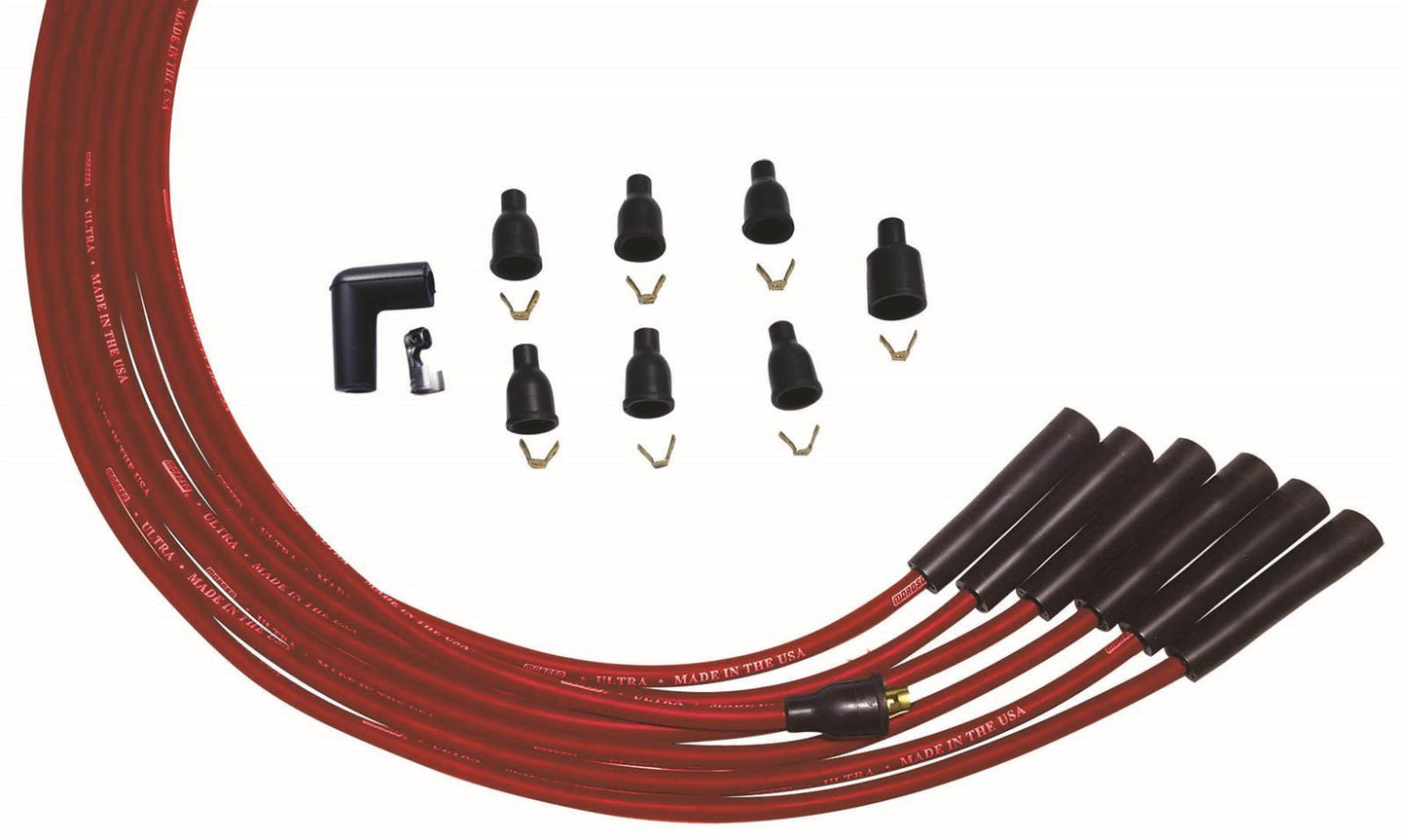 MOROSO Ultra Plug Wire Set Universal 6-Cyl Red MOR52003