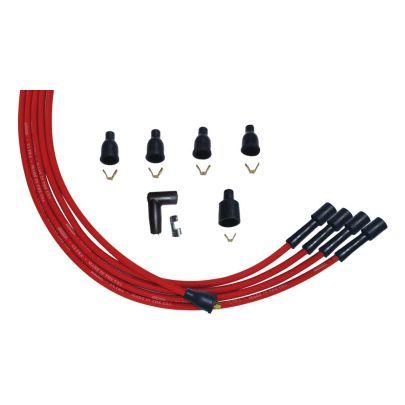 MOROSO Ultra Plug Wire Set Universal 4-Cyl Red MOR52004