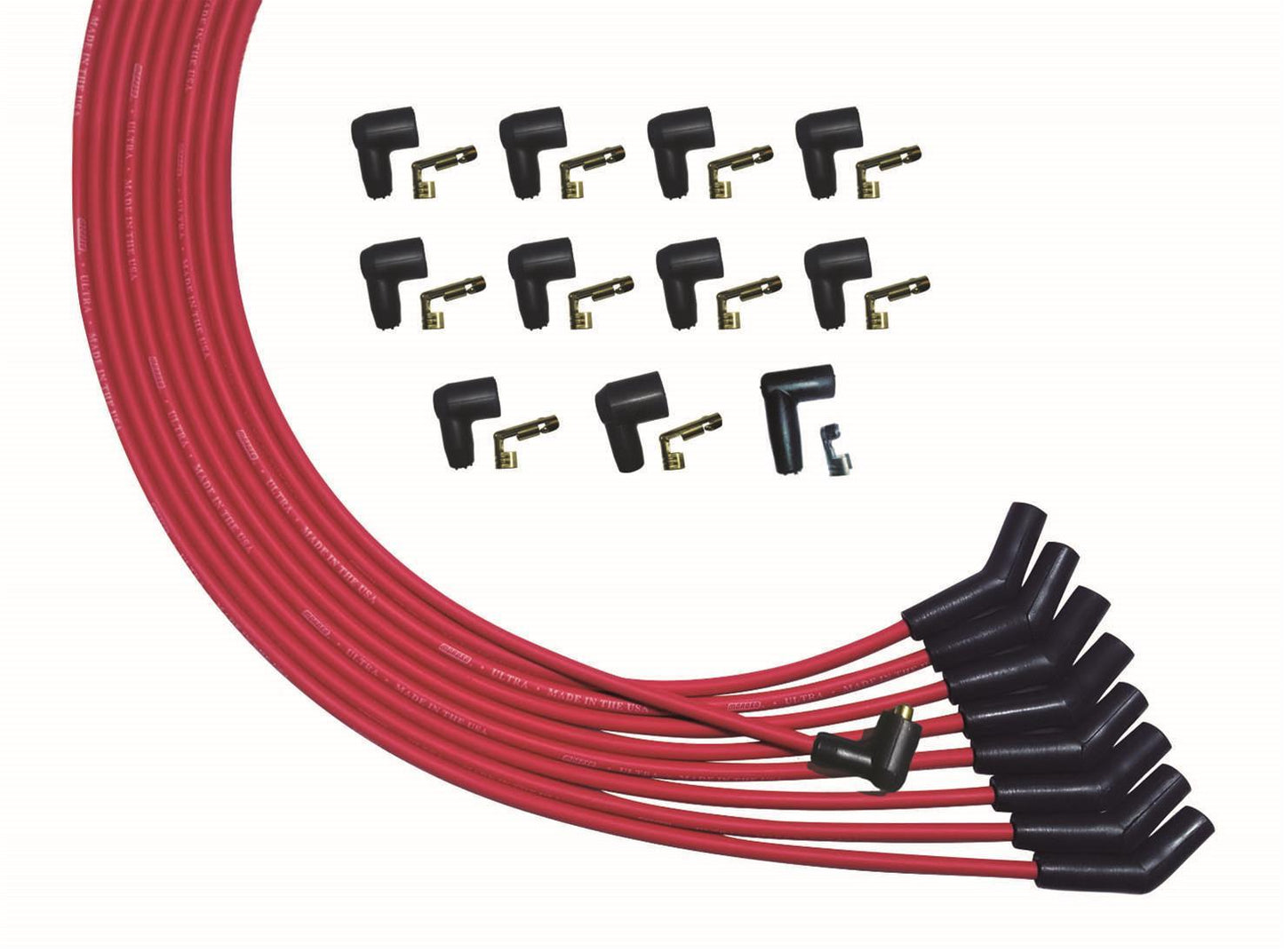MOROSO Ultra Plug Wire Set Universal V8 Red MOR52010