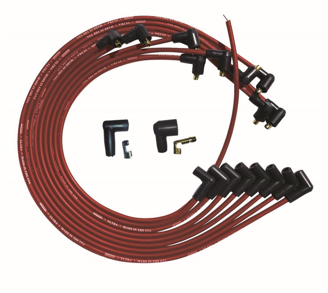 Moroso Ultra Plug Wire Set SBC Under V/C Red MPN MOR52029 For Chevy