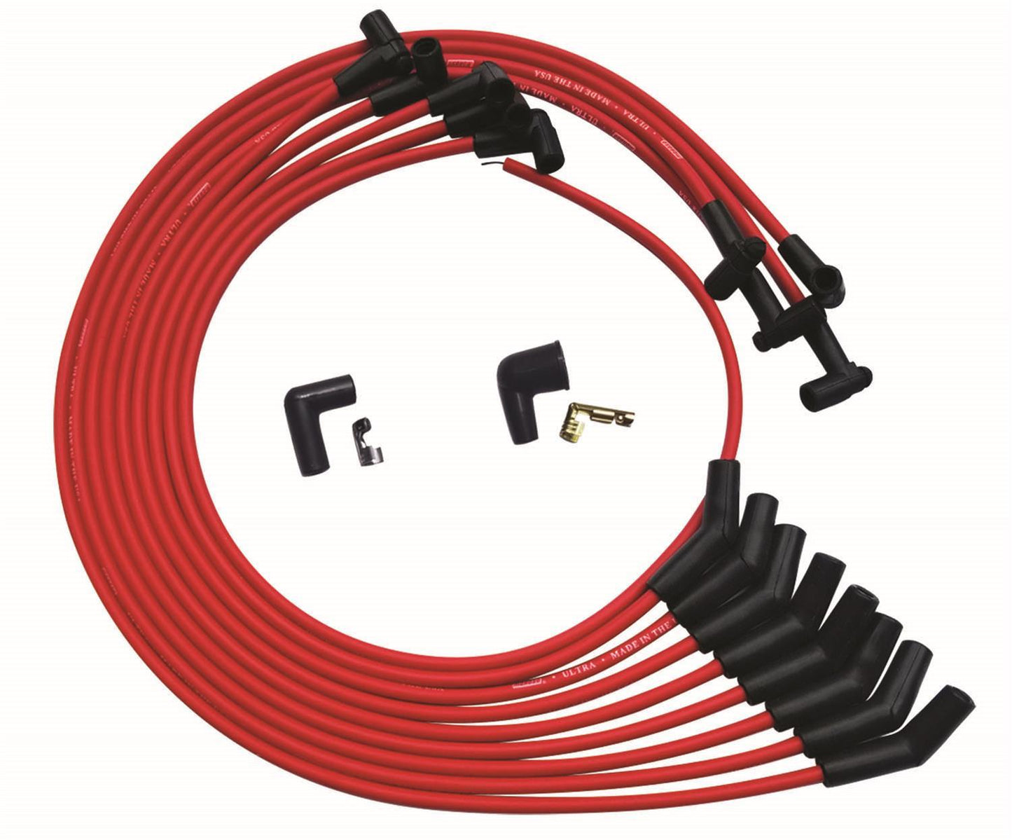 MOROSO Ultra Plug Wire Set SBC Under V/C Red MOR52030