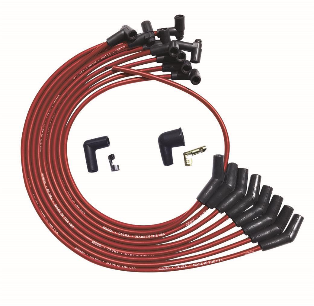 MOROSO Ultra Plug Wire Set BBC Over V/C Red MOR52042