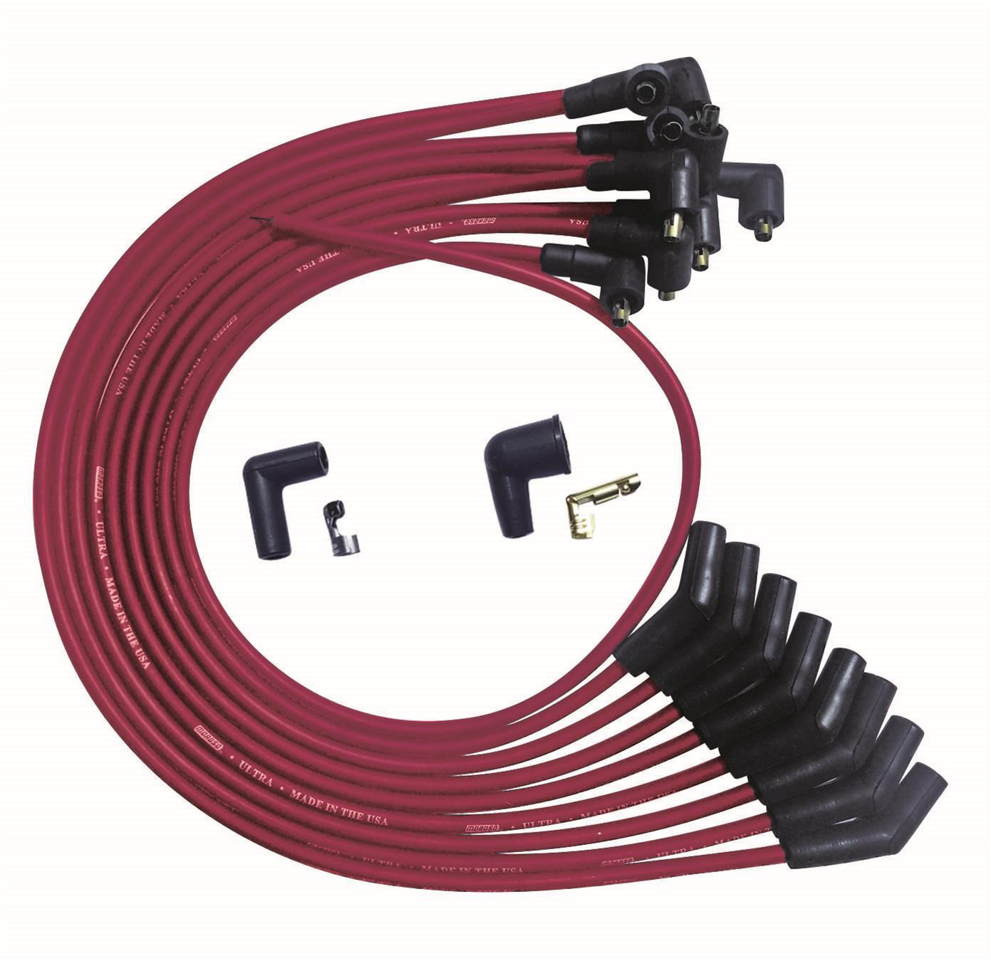 MOROSO Ultra Plug Wire Set SBF 351W Red MOR52073