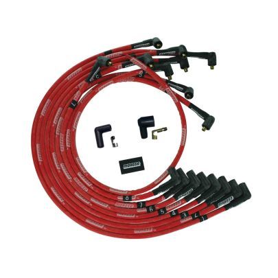 Moroso Ultra Plug Wire Set BBC Under V/C Red MPN MOR52544 For Chevy