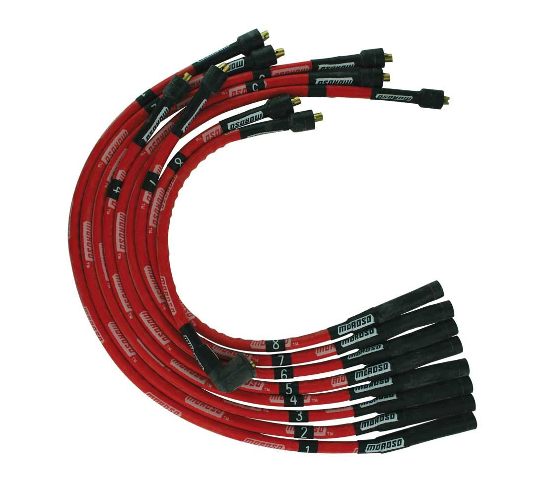 Moroso Ultra Plug Wire Set SBM 273-360 Red MPN MOR52556 For Mopar