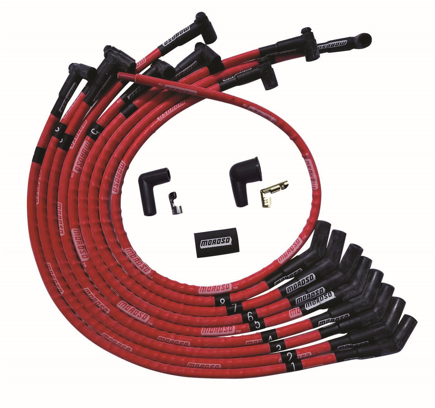 Moroso Ultra Plug Wire Set SBF 260-302 Red MPN MOR52570 For Ford