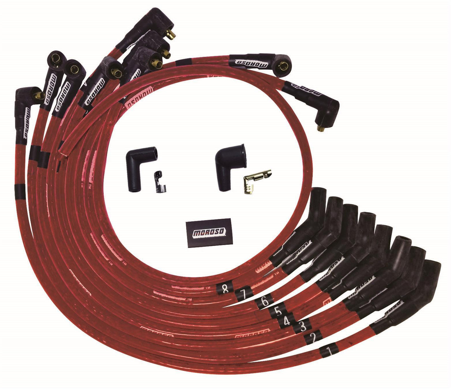 MOROSO Ultra Plug Wire Set SBF 260-302 Red MOR52571