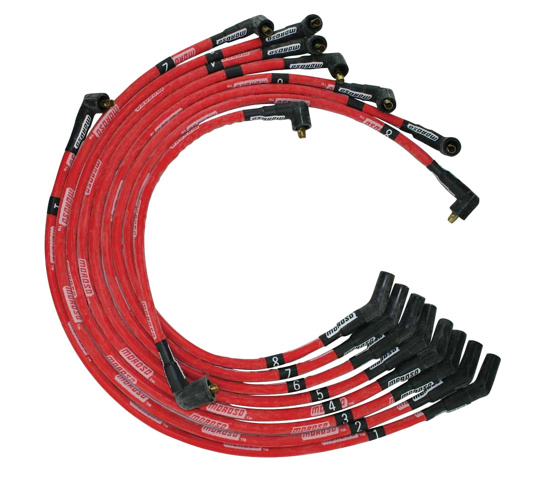 Moroso Ultra Plug Wire Set BBF Red MPN MOR52575 For Ford