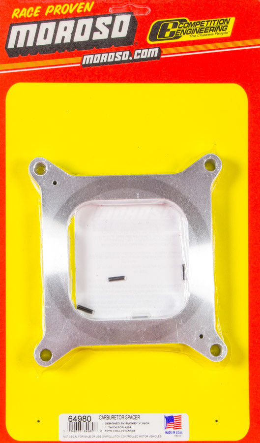 Moroso 1in Alum. Carb. Spacer MPN MOR64980