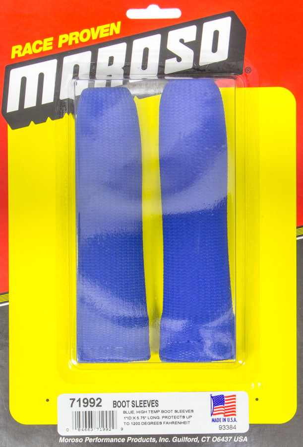 Moroso Hi-Temp Boot Sleeves - Blue (Pair) MPN MOR71992
