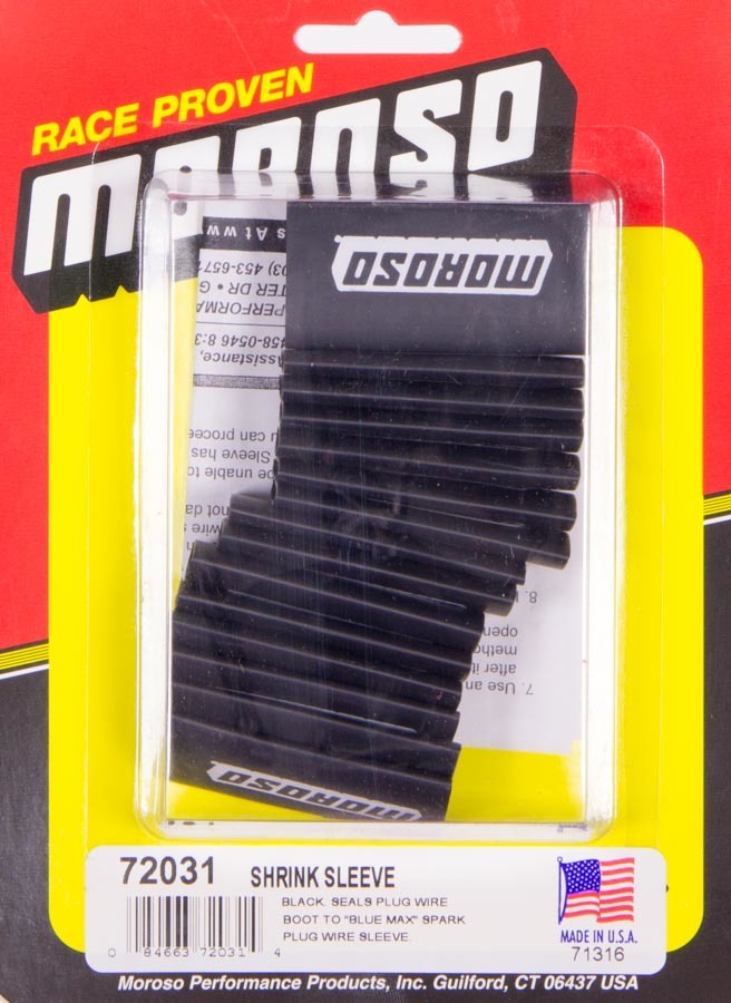 MOROSO Black Shrink Sleeve 18 Pieces MOR72031