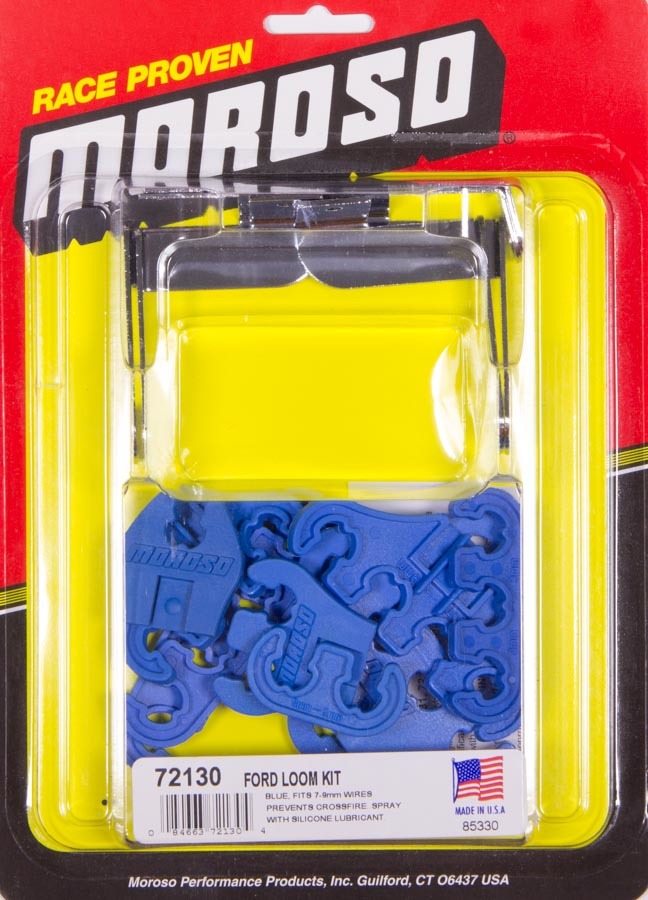 MOROSO SBF Spark Plug Wire Loom Kit - Blue MOR72130
