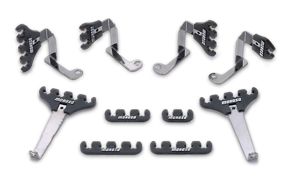 MOROSO SBF Spark Plug Wire Loom Kit - Black MOR72133