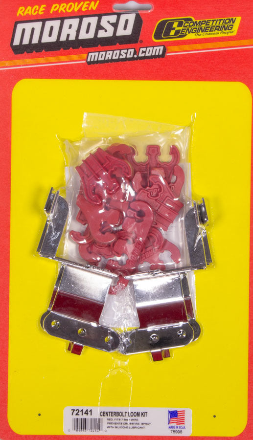 MOROSO Red Wire Loom Kit For SBC Center Bolt V/C MOR72141