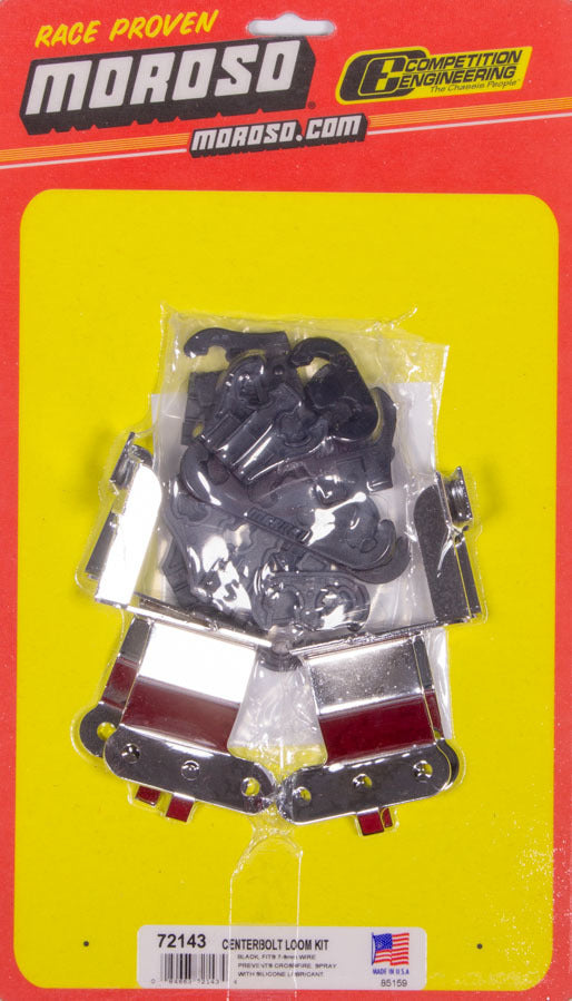 MOROSO Black Wire Loom Kit For SBC Center Bolt V/C MOR72143