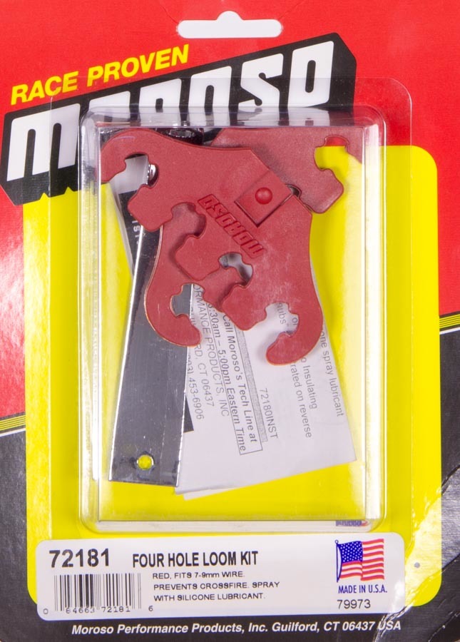 MOROSO Four Hole Wire Looms Red MOR72181