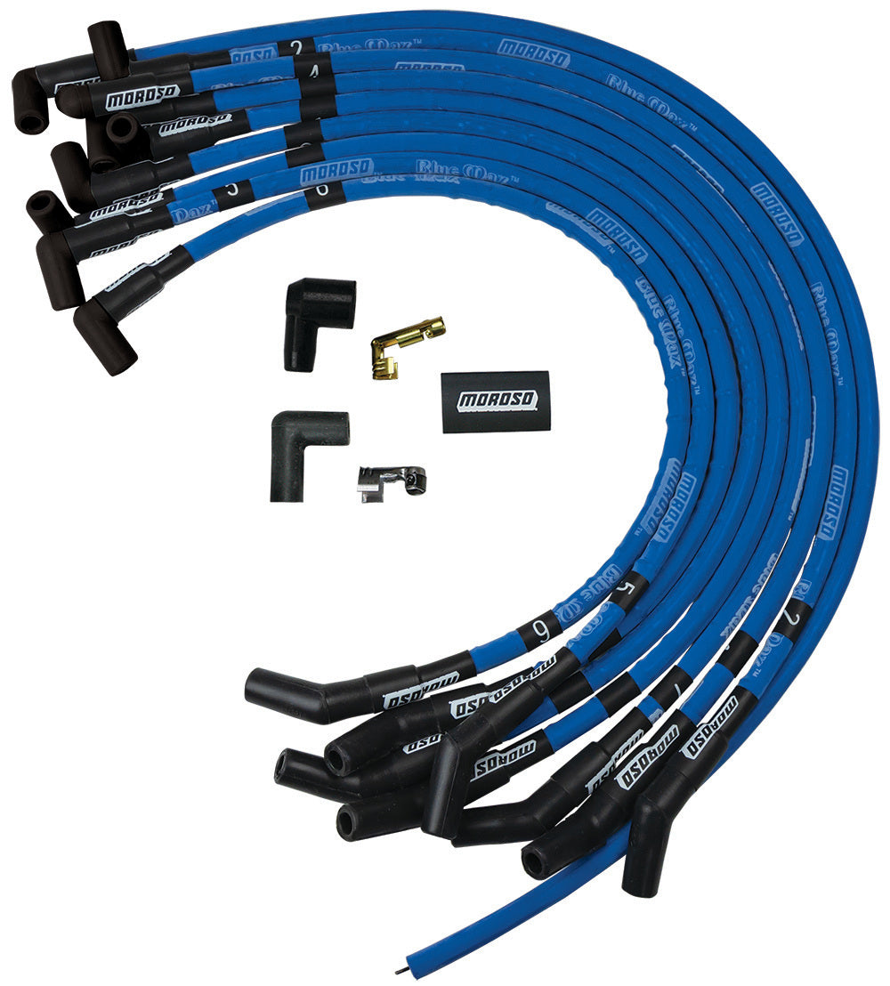 Moroso Blue Max Ignition Wire Set MPN MOR72430 For Ford
