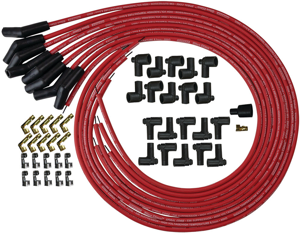 Moroso Blue Max Ignition Wire Set - Red MPN MOR73214