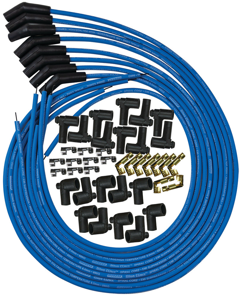Moroso Blue Max Ignition Wire Set - Blue MPN MOR73220