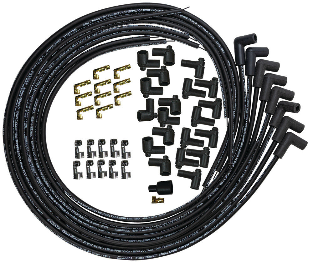 Moroso Blue Max Ignition Wire Set - Black MPN MOR73231