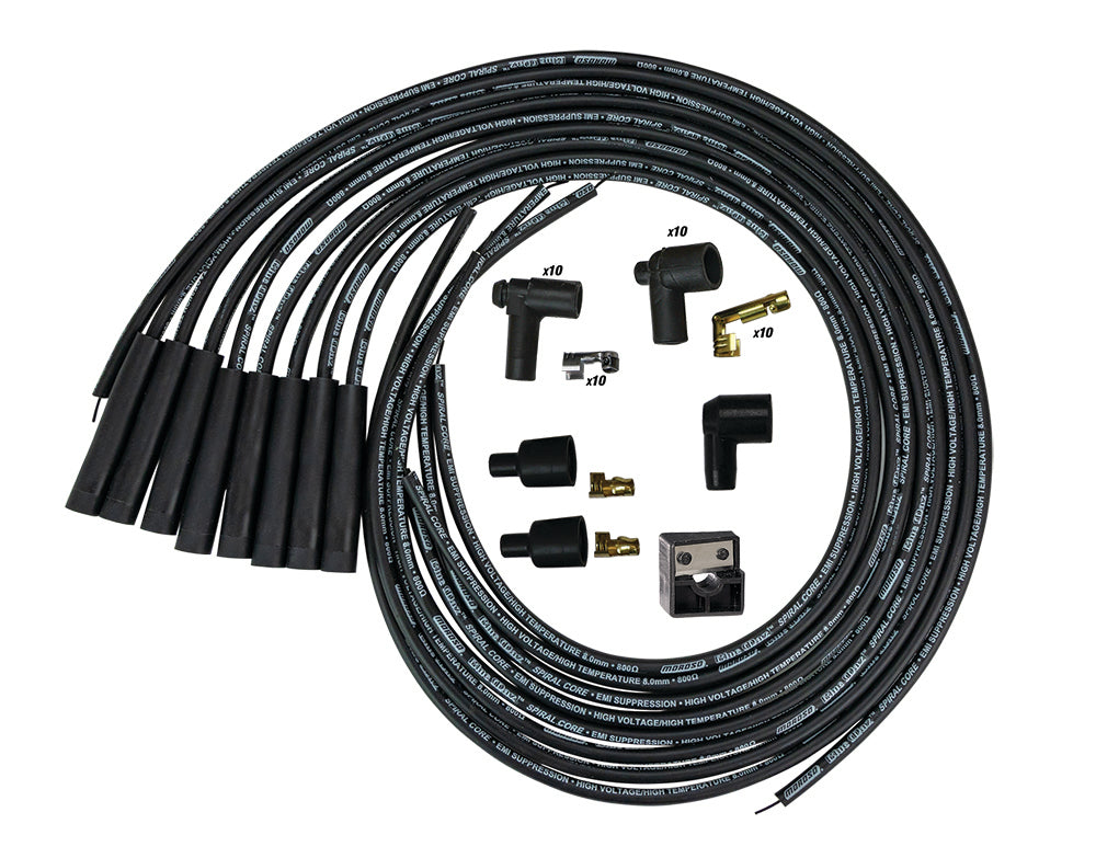 Moroso Blue Max Ignition Wire Set - Black MPN MOR73232