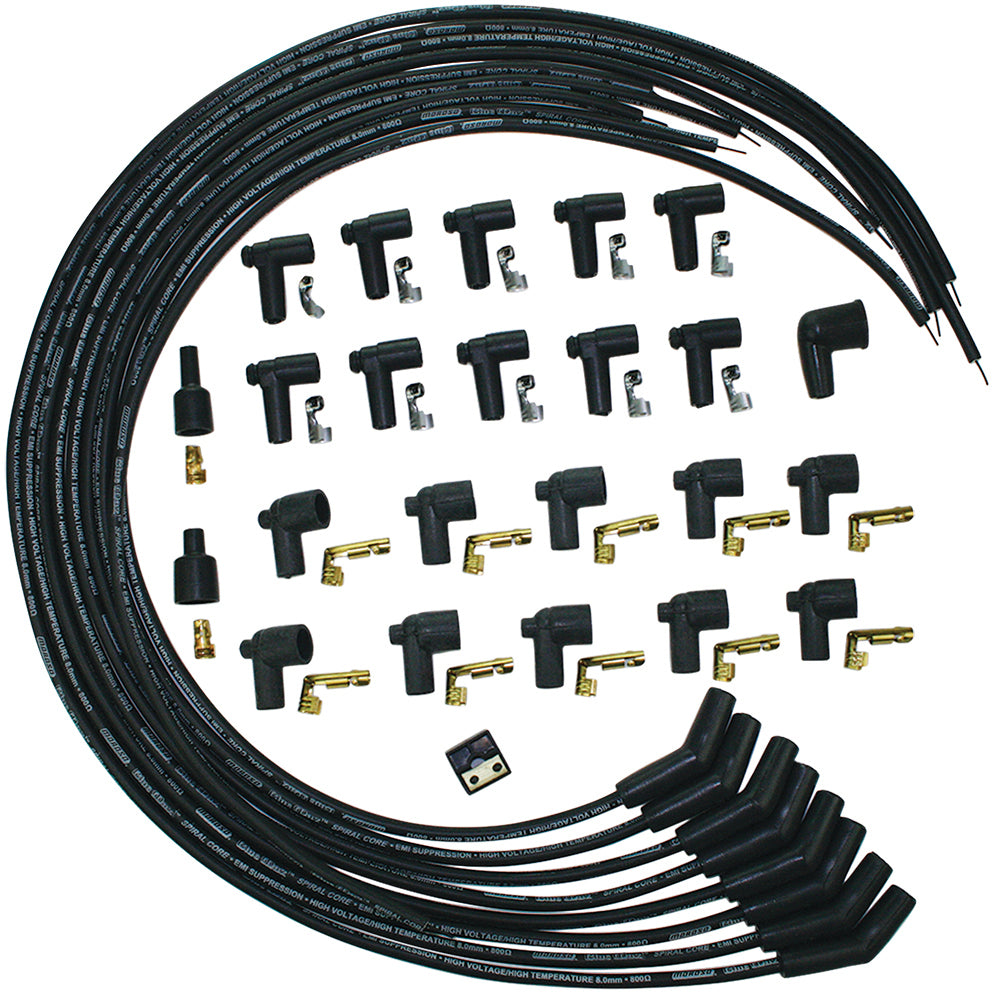 MOROSO Blue Max Ignition Wire Set - Black MOR73233